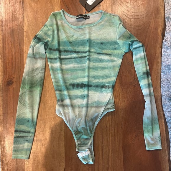 Sheer Green Bodysuit - Picture 1 of 1